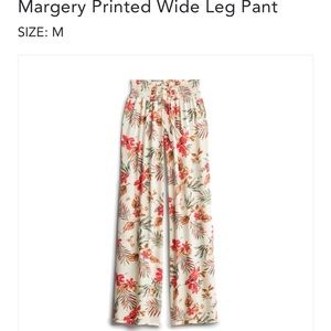 Margery printed wide leg pant